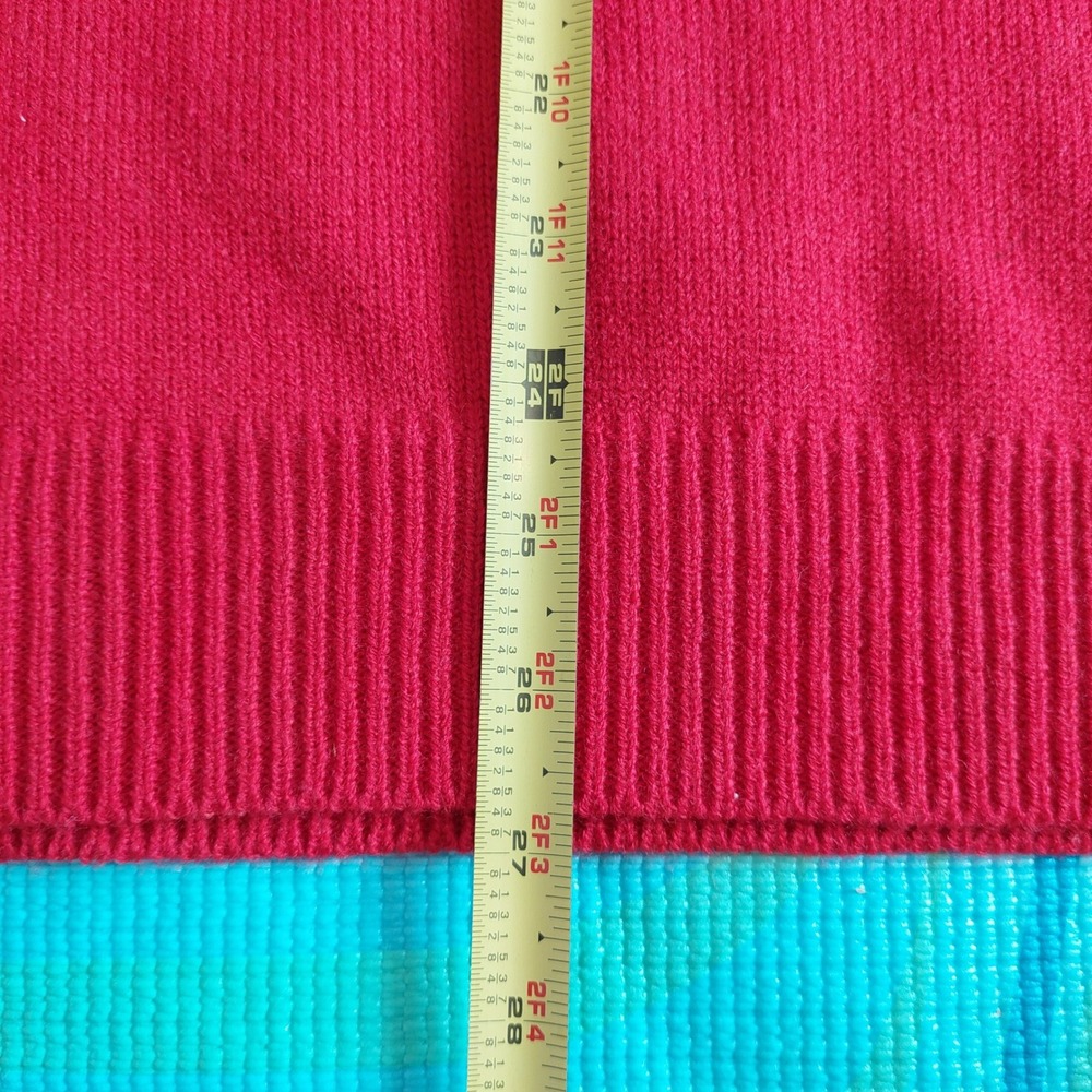 Capsule Red Ruffle Sleeve Crewneck Sweater Womens Small 8-12 NWT - Picture 9 of 10